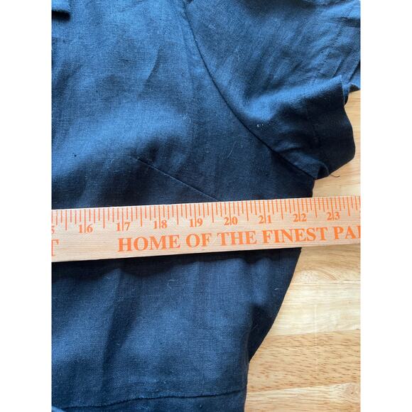 Quince 100% European Linen Button Front Dress in Black Women's XL - Picture 11 of 13